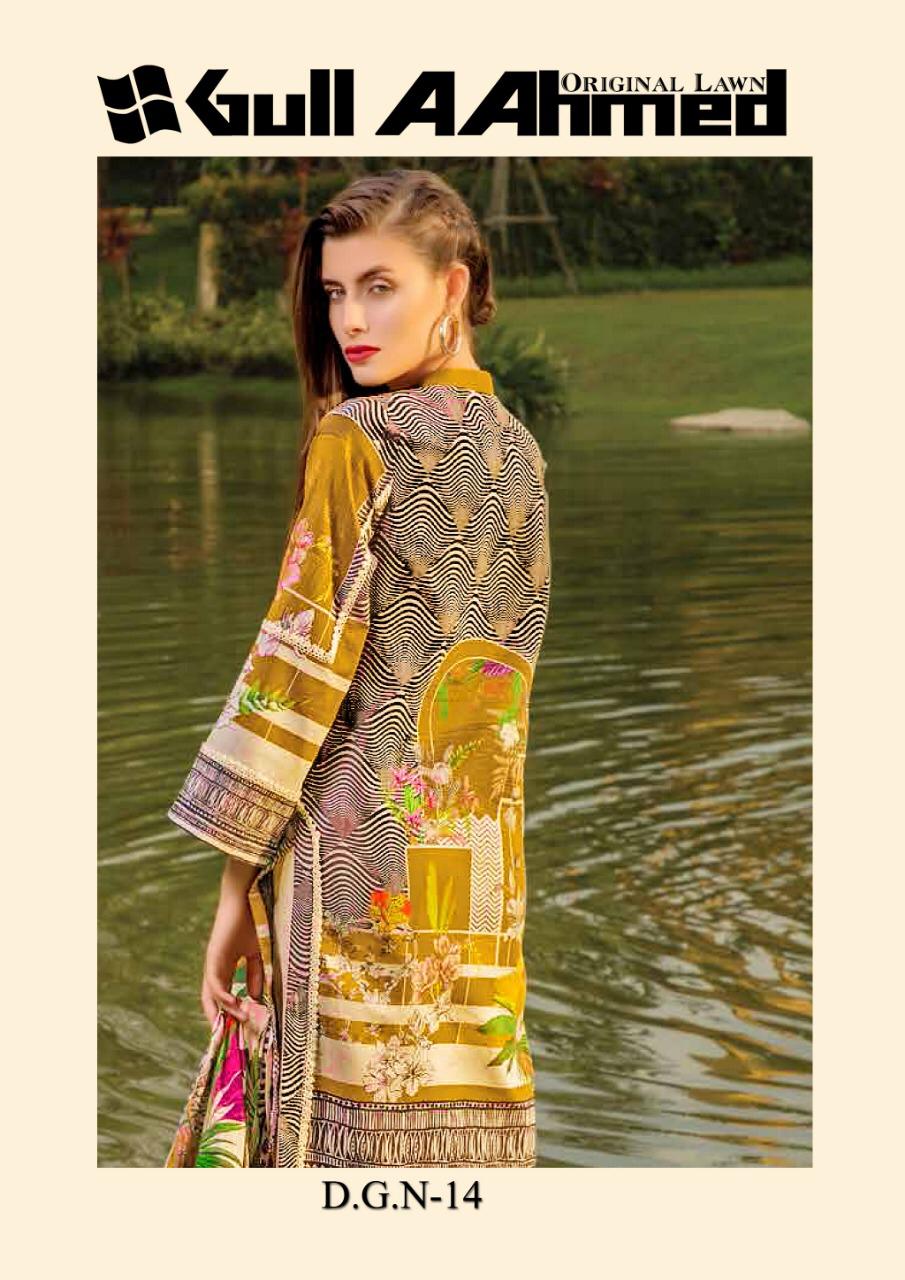 Gul Ahmed Lawn Vol 2 Printed Cotton  Salwar Kameez