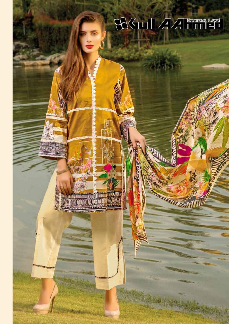 Gul Ahmed Lawn Vol 2 Printed Cotton  Salwar Kameez