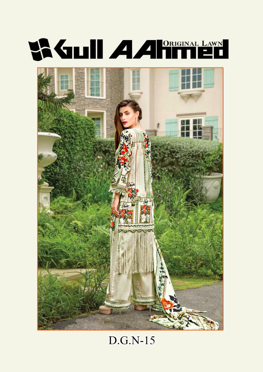 Gul Ahmed Lawn Vol 2 Printed Cotton  Salwar Kameez