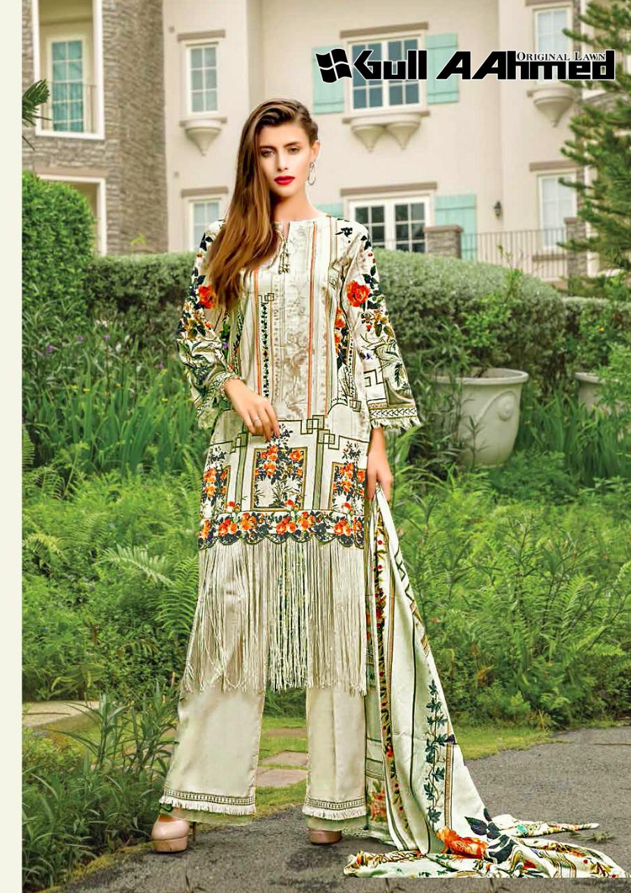 Gul Ahmed Lawn Vol 2 Printed Cotton  Salwar Kameez