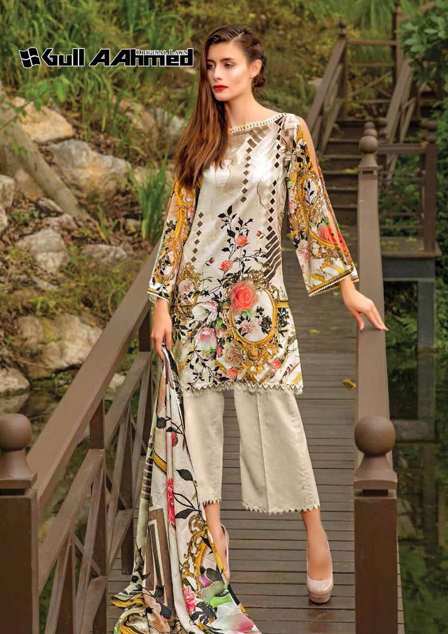 Gul Ahmed Lawn Vol 2 Printed Cotton  Salwar Kameez