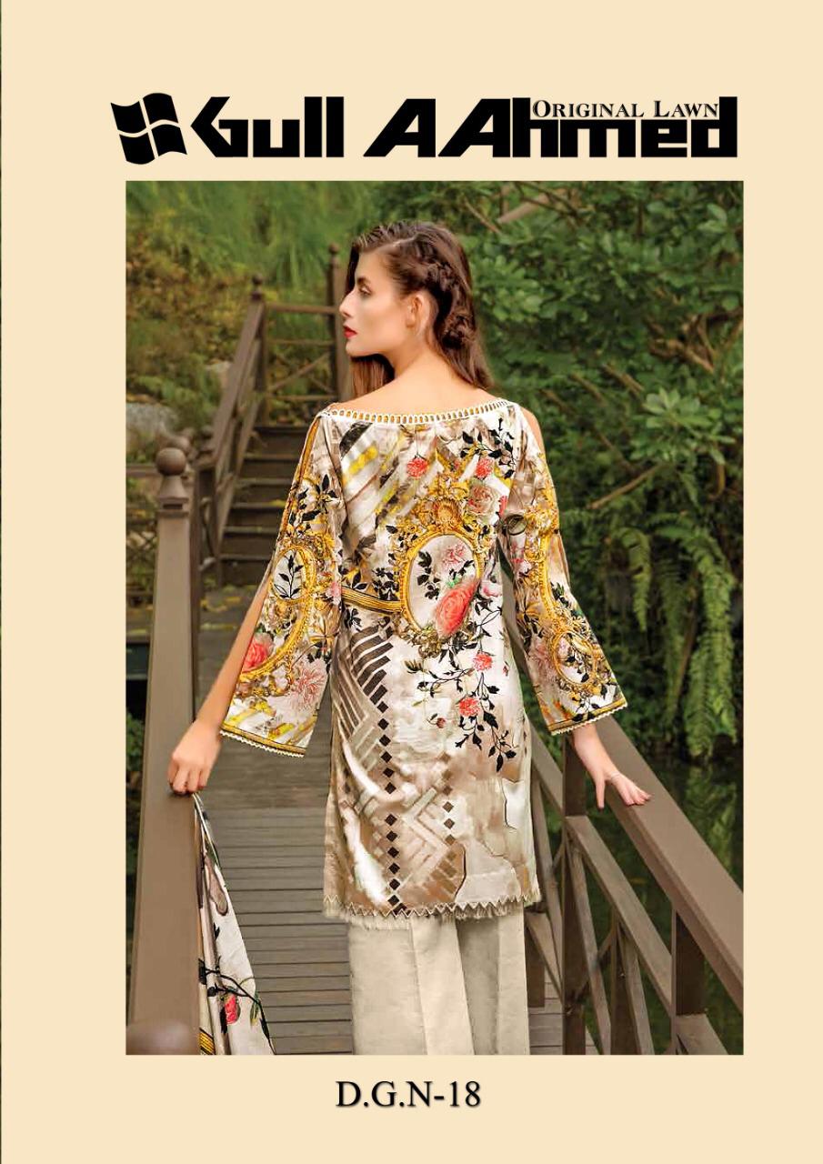 Gul Ahmed Lawn Vol 2 Printed Cotton  Salwar Kameez