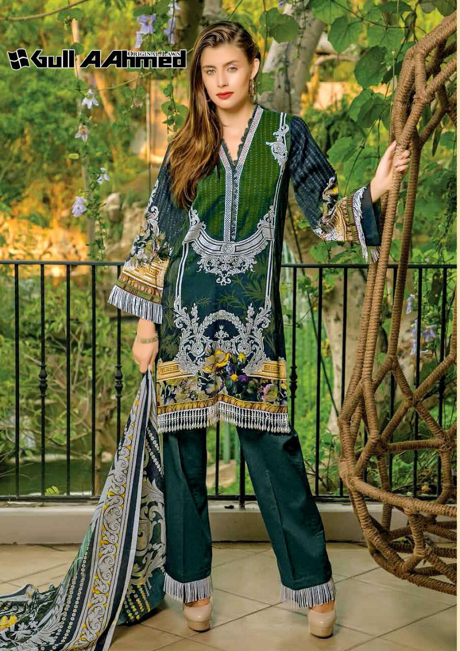 Gul Ahmed Lawn Vol 2 Printed Cotton  Salwar Kameez