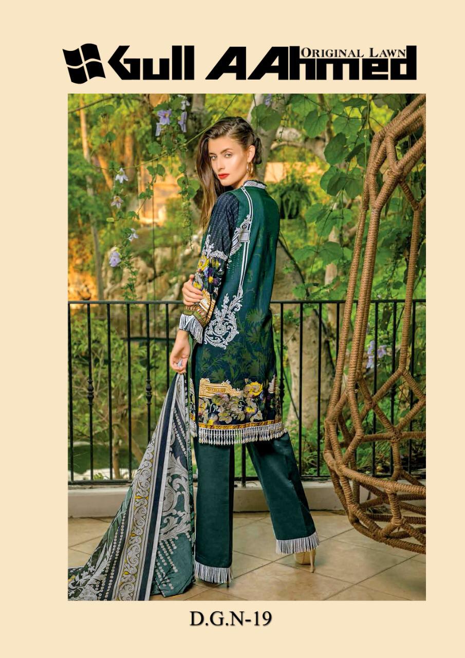 Gul Ahmed Lawn Vol 2 Printed Cotton  Salwar Kameez