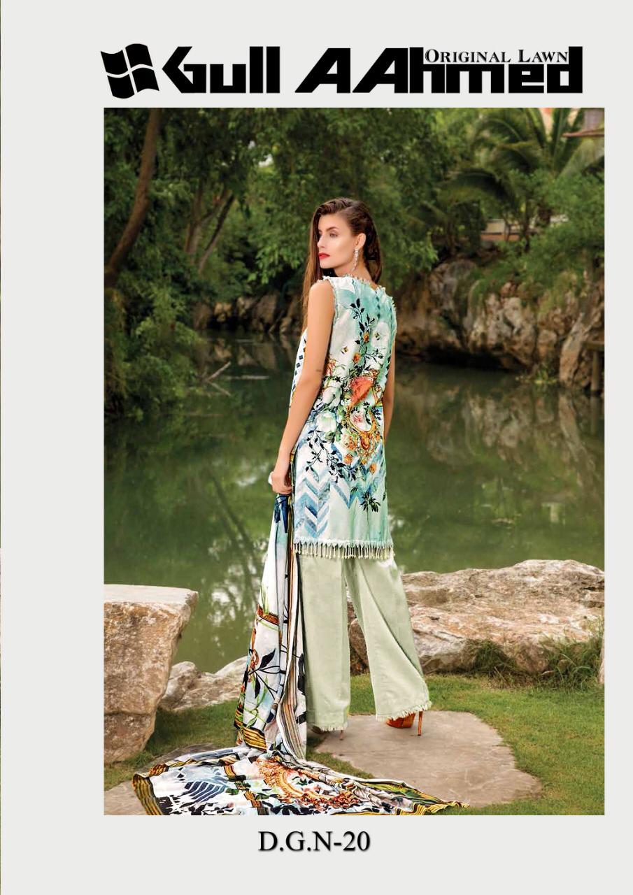 Gul Ahmed Lawn Vol 2 Printed Cotton  Salwar Kameez