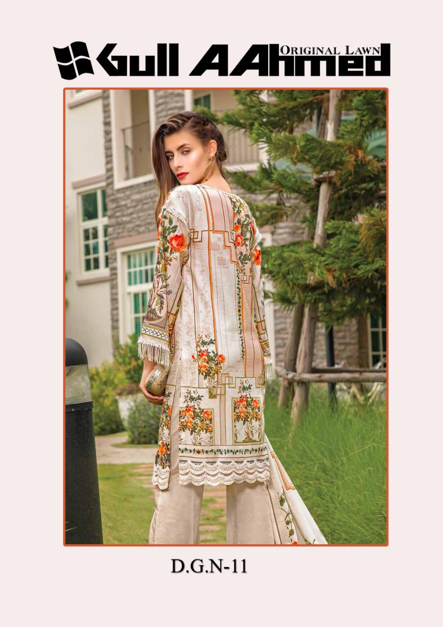 Gul Ahmed Lawn Vol 2 Printed Cotton  Salwar Kameez