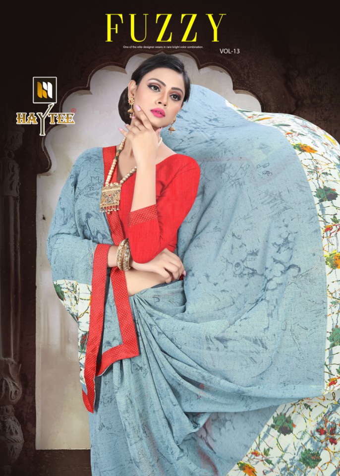 Fuzzy 13 By Hatyee Printed Sarees Catalogue