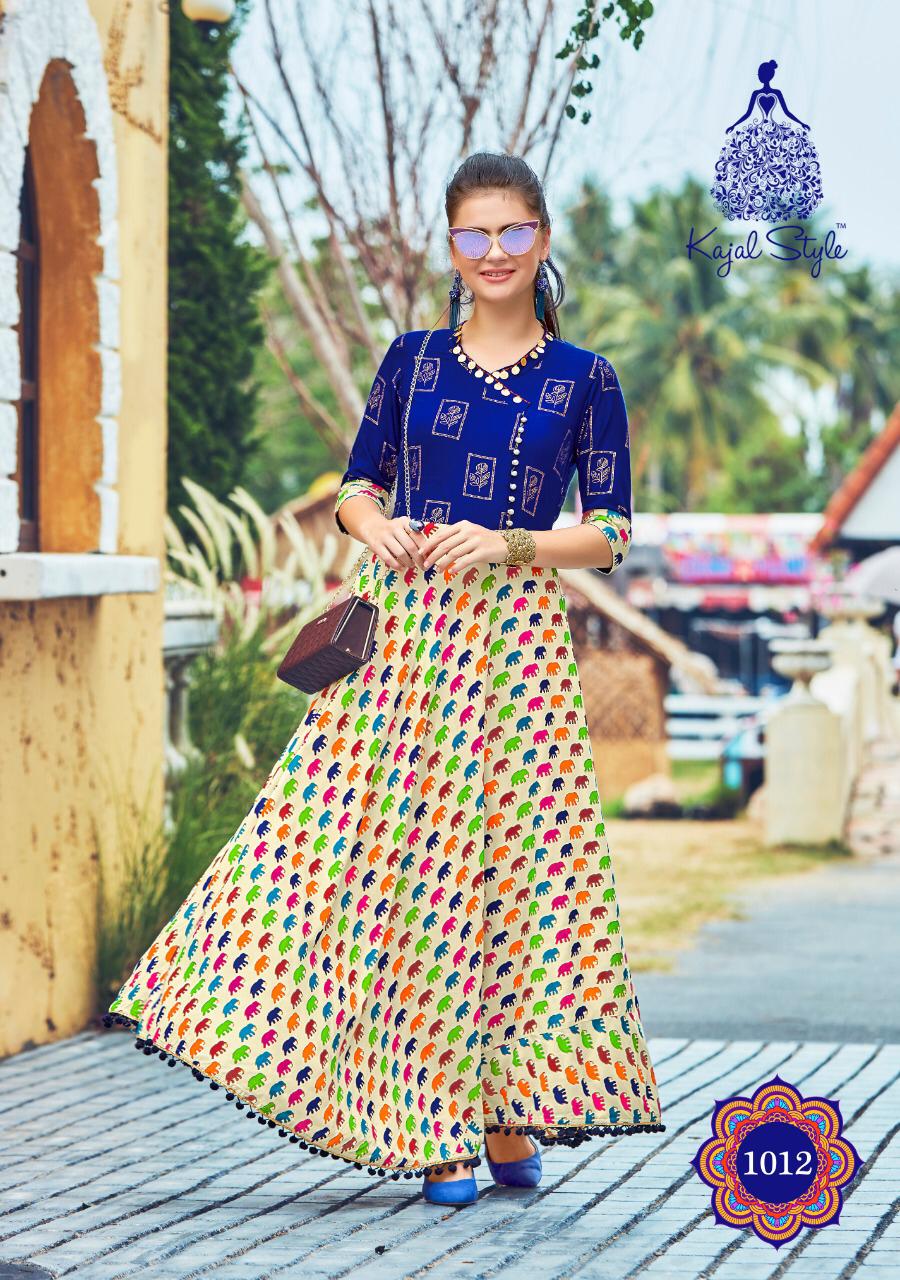Kajal Style Fashion Loreal Vol 1 Party Wear Kurtis Catalogue