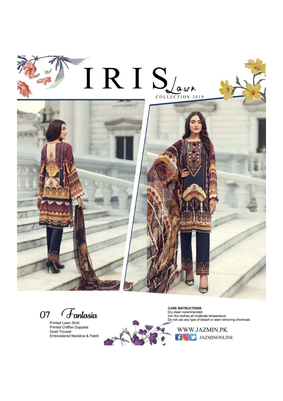 Iris Lawn Collection 2019 Karachi Dress Materials Catalogue