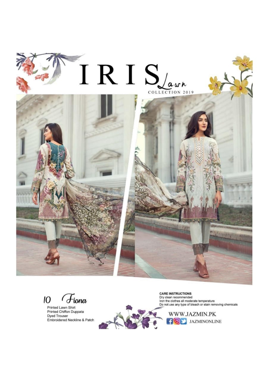 Iris Lawn Collection 2019 Karachi Dress Materials Catalogue