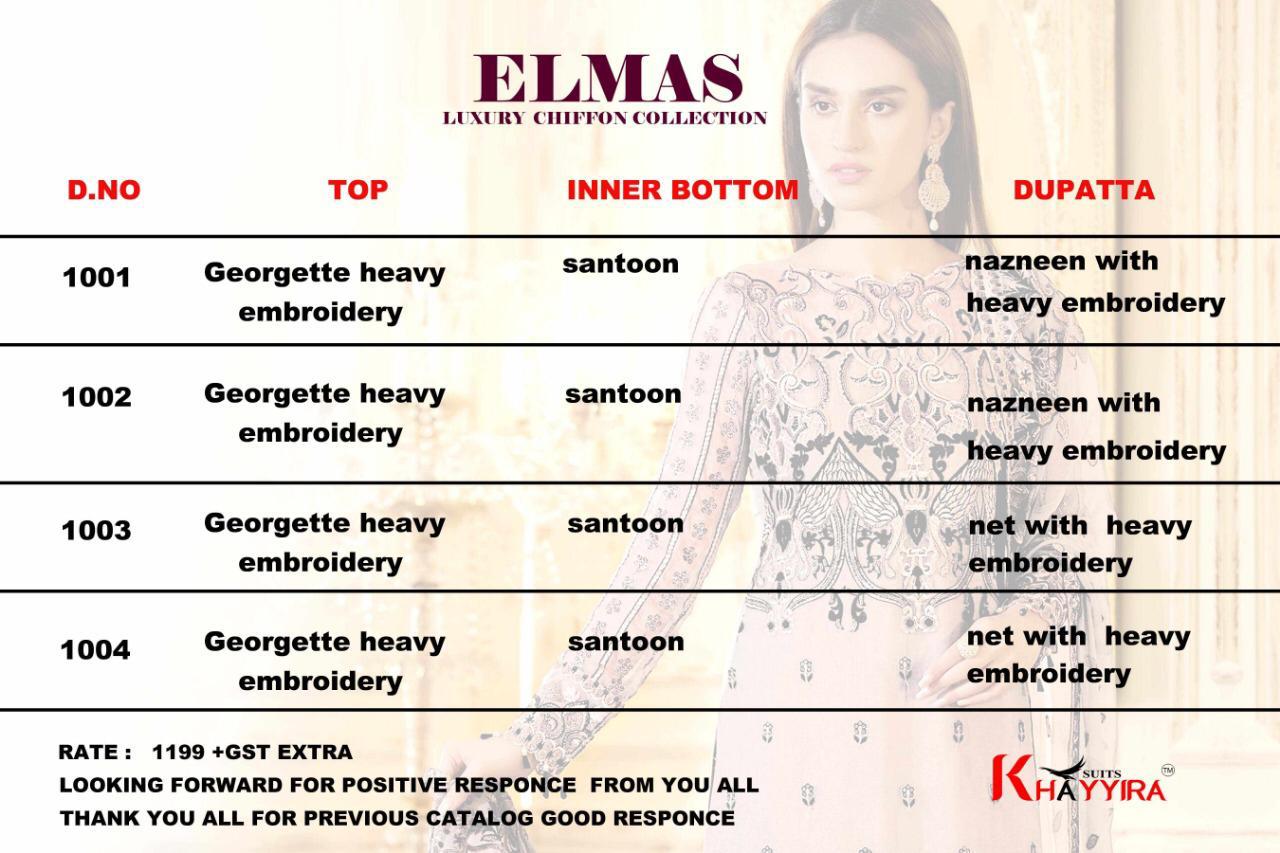 Elmas Luxury By Kalapriya Designer Salwar Kameez Catalogue