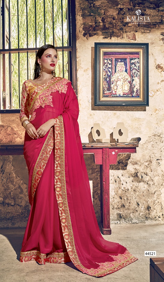 Glorios Vol 3 By Kalista Fashion Designer Party Wear Sarees Catalogue