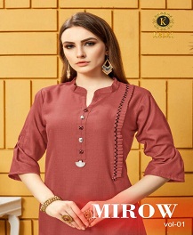 Mirow Vol 1 By Kalki Fashion Designer Kurtis Catalogue