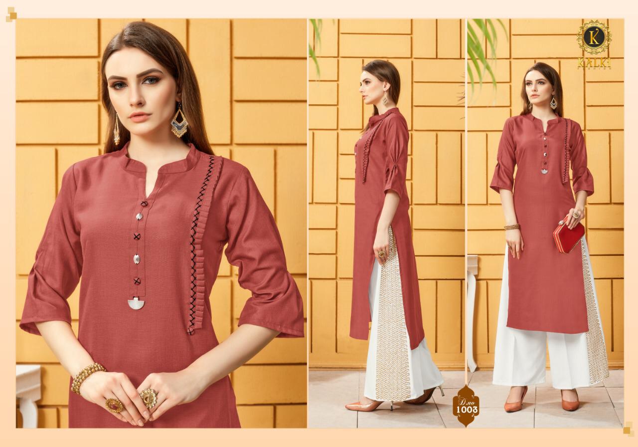 Mirow Vol 1 By Kalki Fashion Designer Kurtis Catalogue