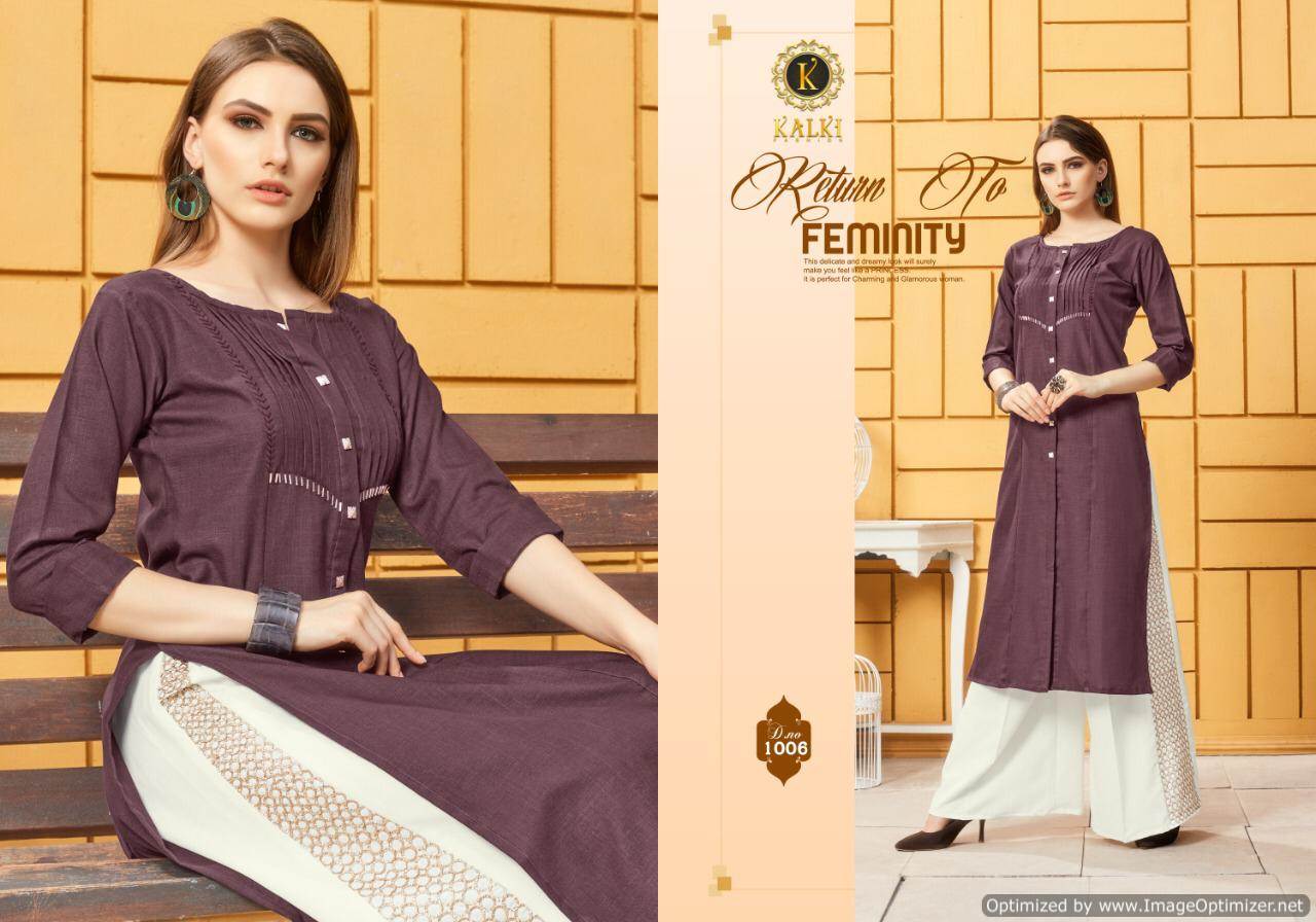 Mirow Vol 1 By Kalki Fashion Designer Kurtis Catalogue