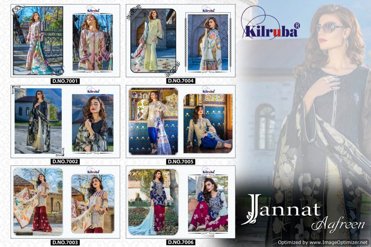 Jannat Aafreen By Kilruba Fashion Pakistani Salwar Suit Catalogue