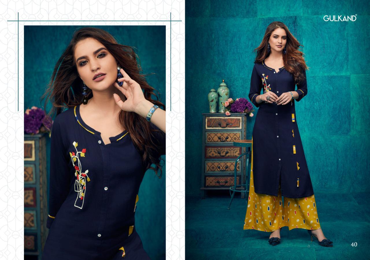 Kitaab Vol 2 By Gulkand Fashion Kurti With Palazzo Catalogue