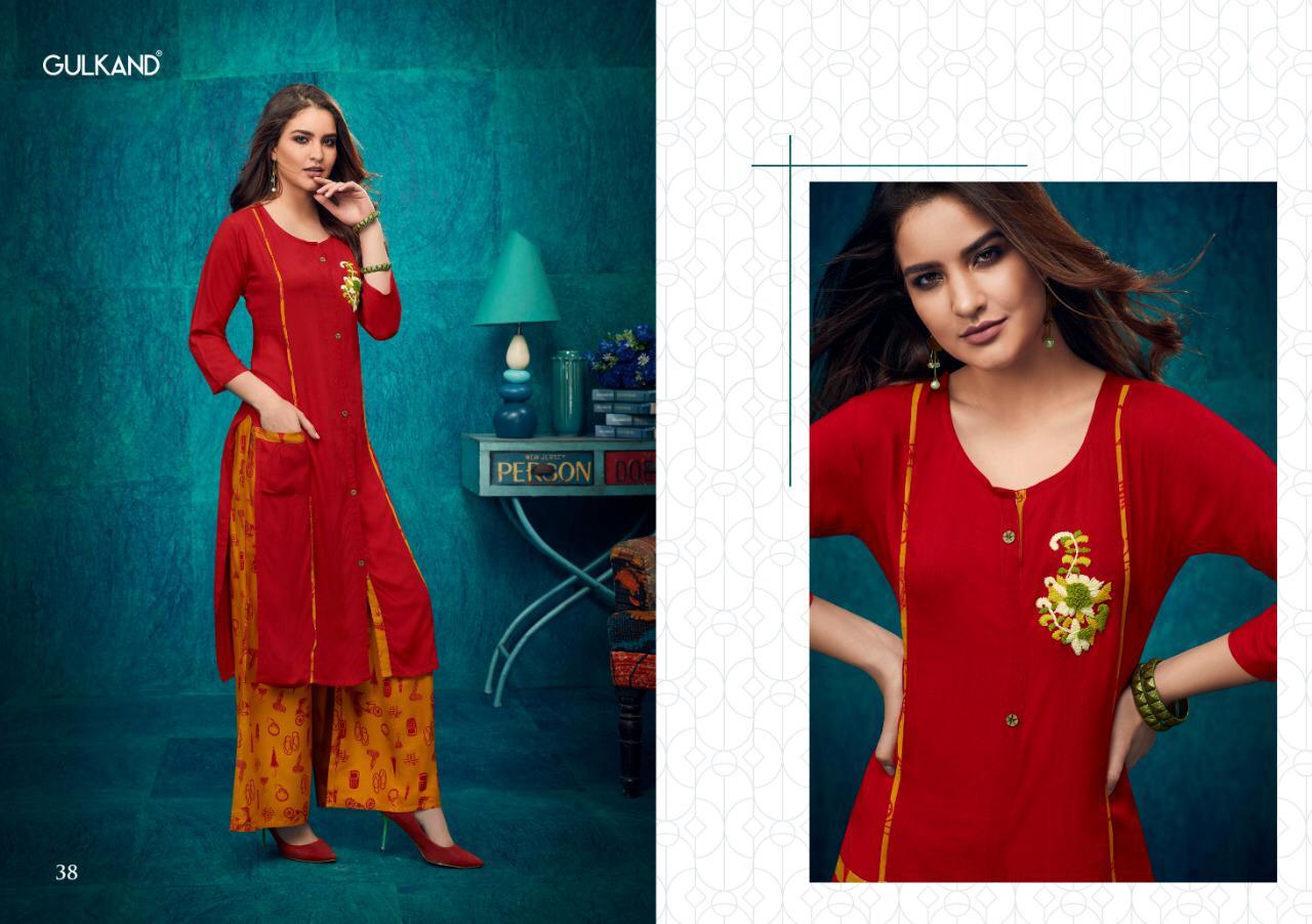 Kitaab Vol 2 By Gulkand Fashion Kurti With Palazzo Catalogue