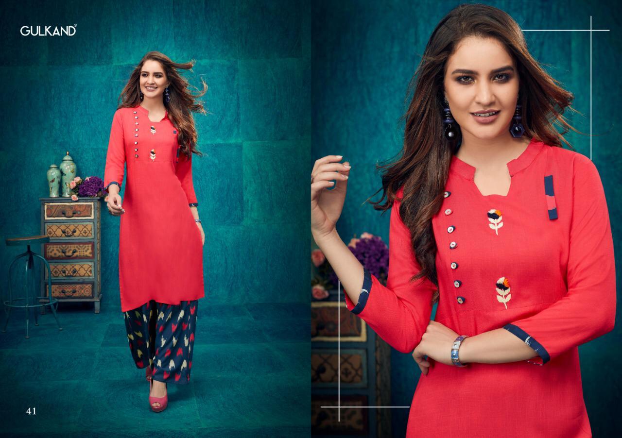 Kitaab Vol 2 By Gulkand Fashion Kurti With Palazzo Catalogue