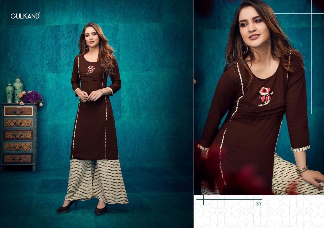 Kitaab Vol 2 By Gulkand Fashion Kurti With Palazzo Catalogue