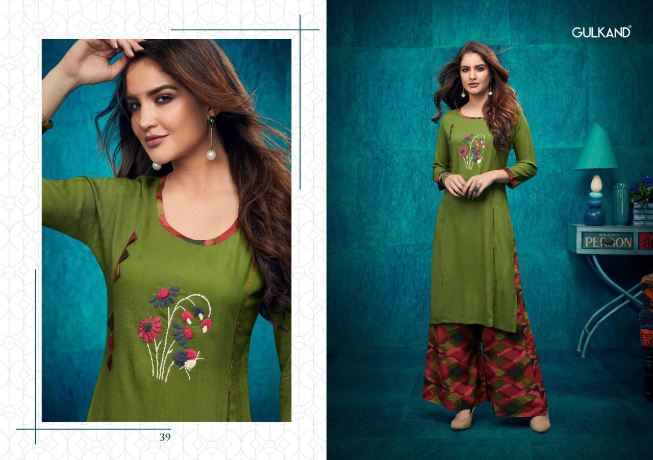 Kitaab Vol 2 By Gulkand Fashion Kurti With Palazzo Catalogue