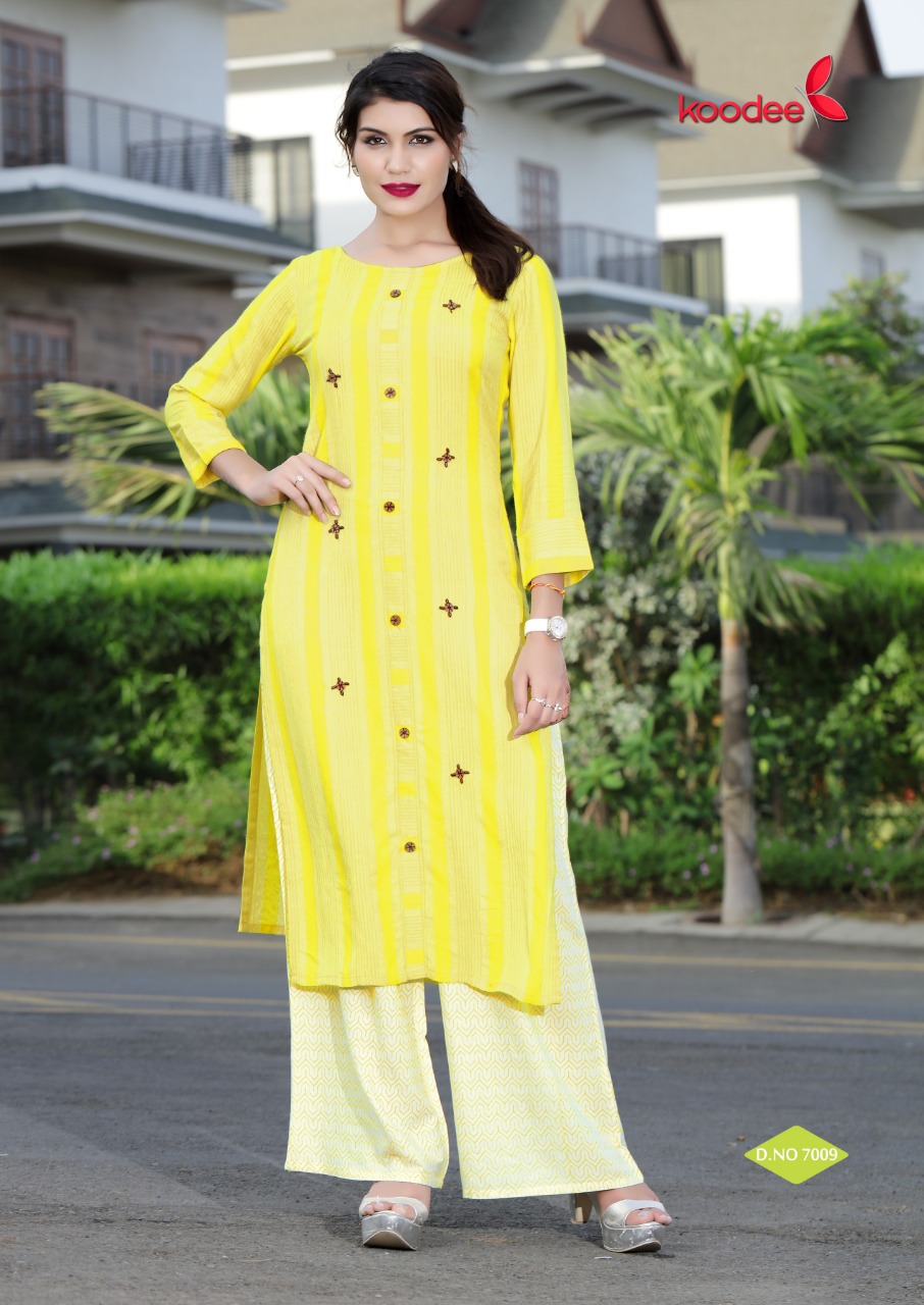 Pehchan Vol 1 By Koodee Printed Kurti Witl Palazzo Catalogue