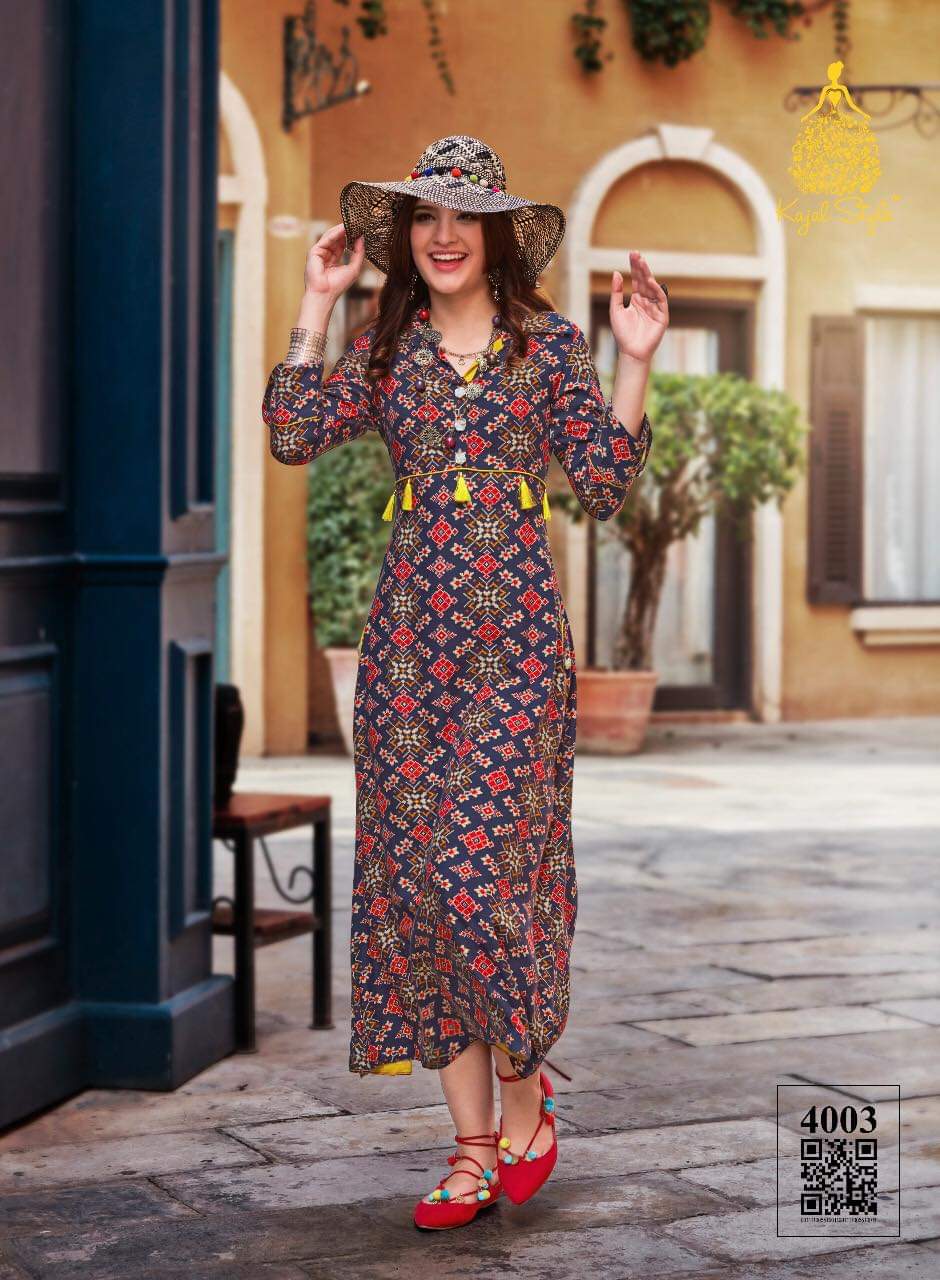 Dairy Milk Long Gown Style Kurti