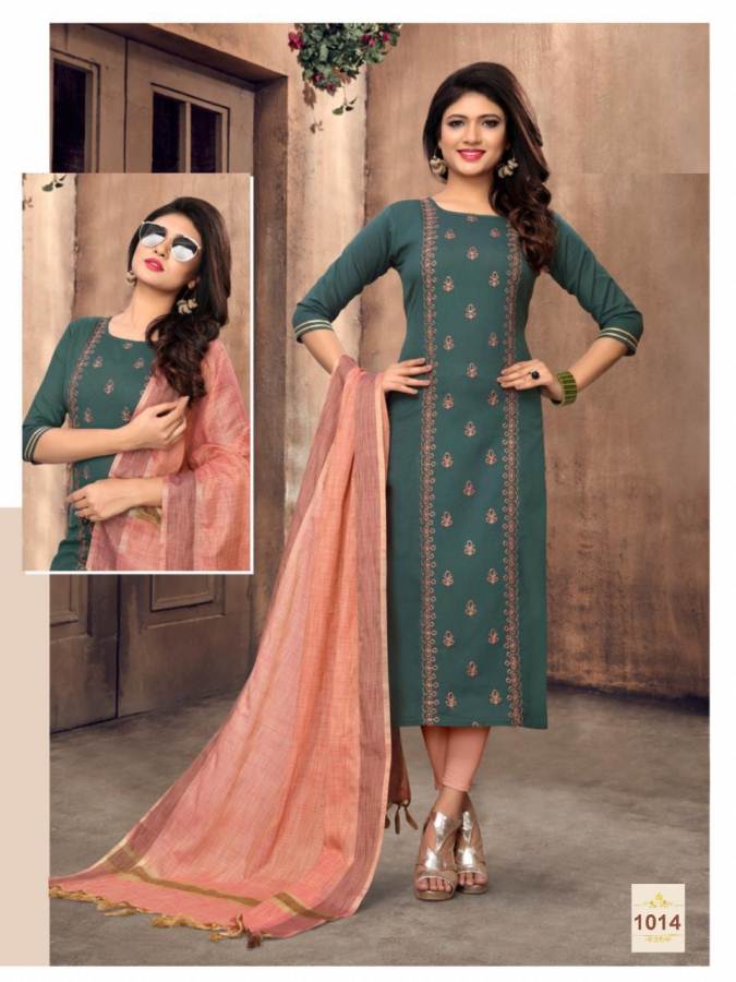 Luxuria By  Forecast Designer Kurti With Duppatta Catalogue
