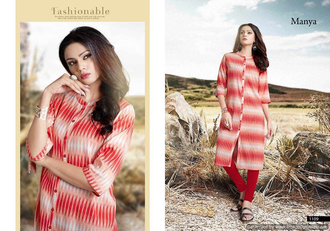 Namo By Manya Fashion Causal Wear Kurtis Catalogue
