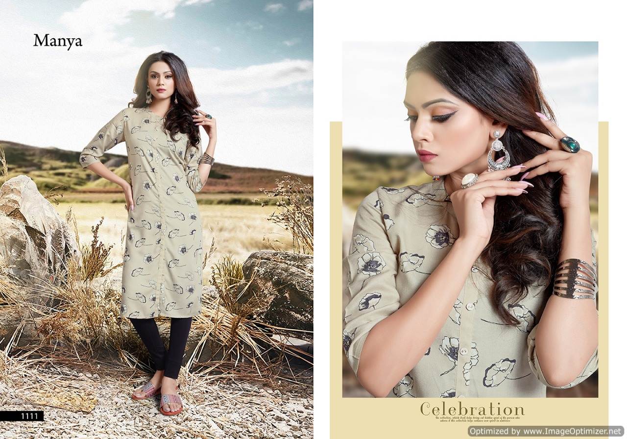 Namo By Manya Fashion Causal Wear Kurtis Catalogue