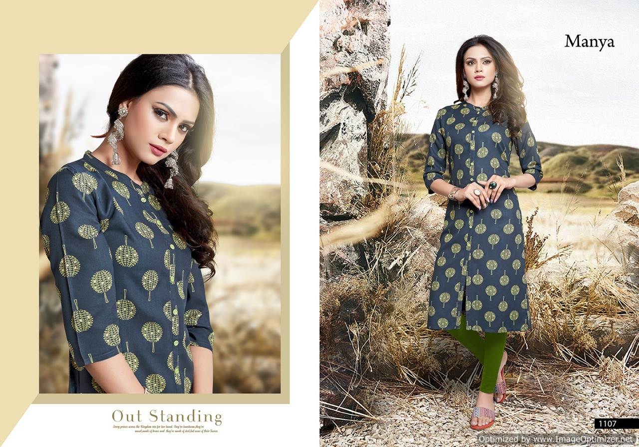 Namo By Manya Fashion Causal Wear Kurtis Catalogue