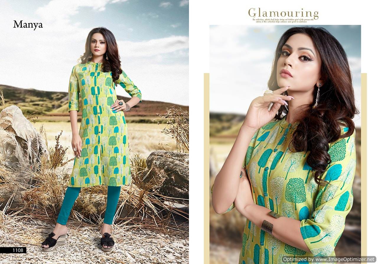 Namo By Manya Fashion Causal Wear Kurtis Catalogue