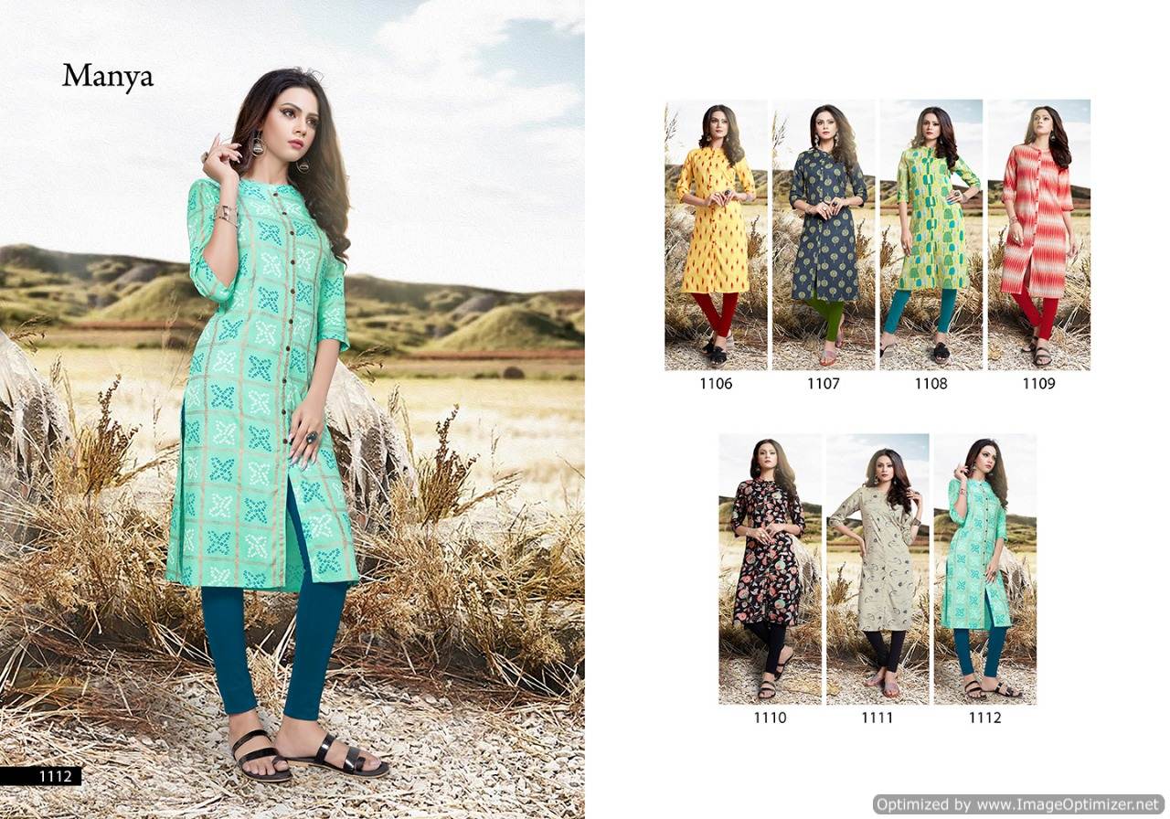 Namo By Manya Fashion Causal Wear Kurtis Catalogue