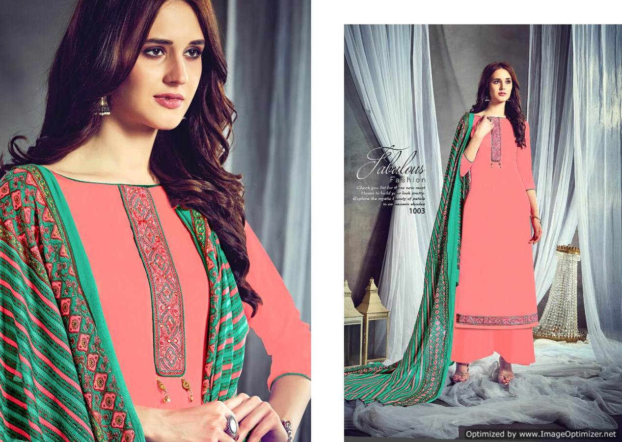 Azayra By Meenaz Fashion Designer Dress Materials Catalogue