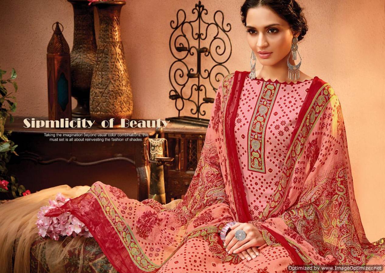 Satrangi Designer Dress Materials Catalogue By Meenaz Fashion