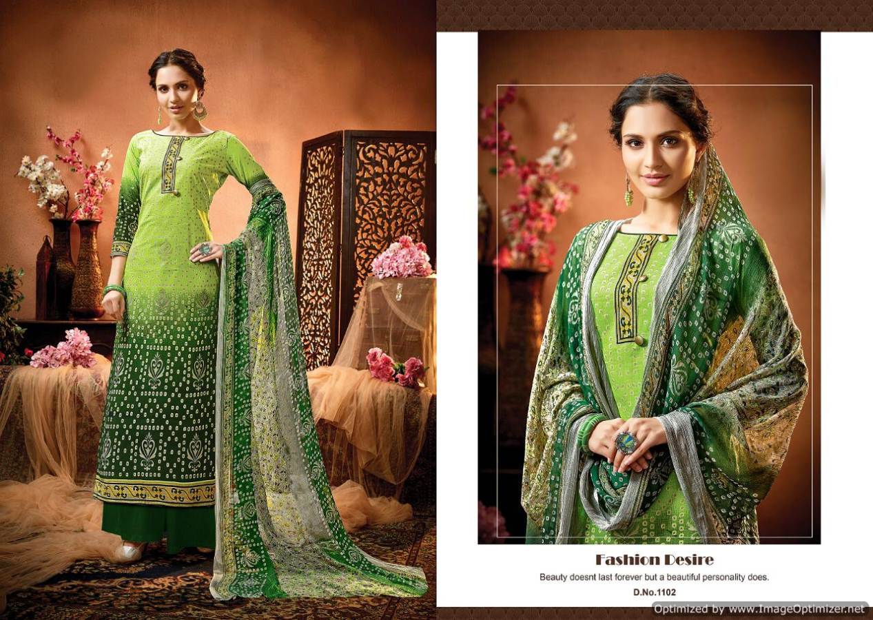 Satrangi Designer Dress Materials Catalogue By Meenaz Fashion