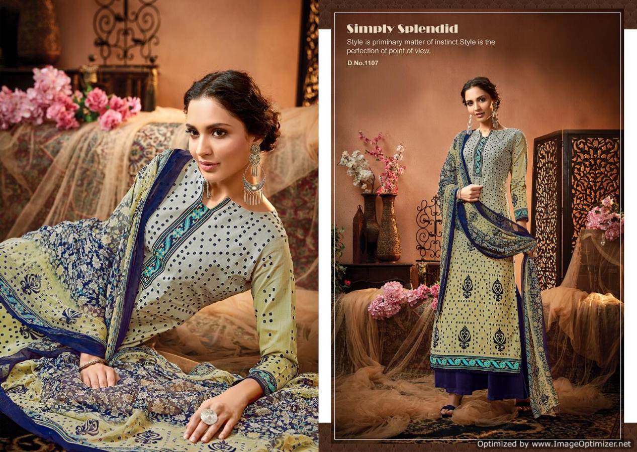 Satrangi Designer Dress Materials Catalogue By Meenaz Fashion