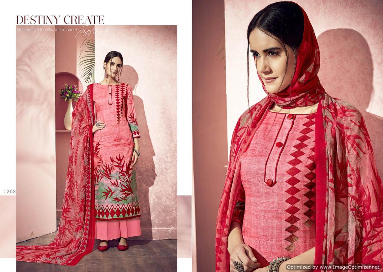 Meenaz By  Sanayaa Cotton Dress Materials Catalogue