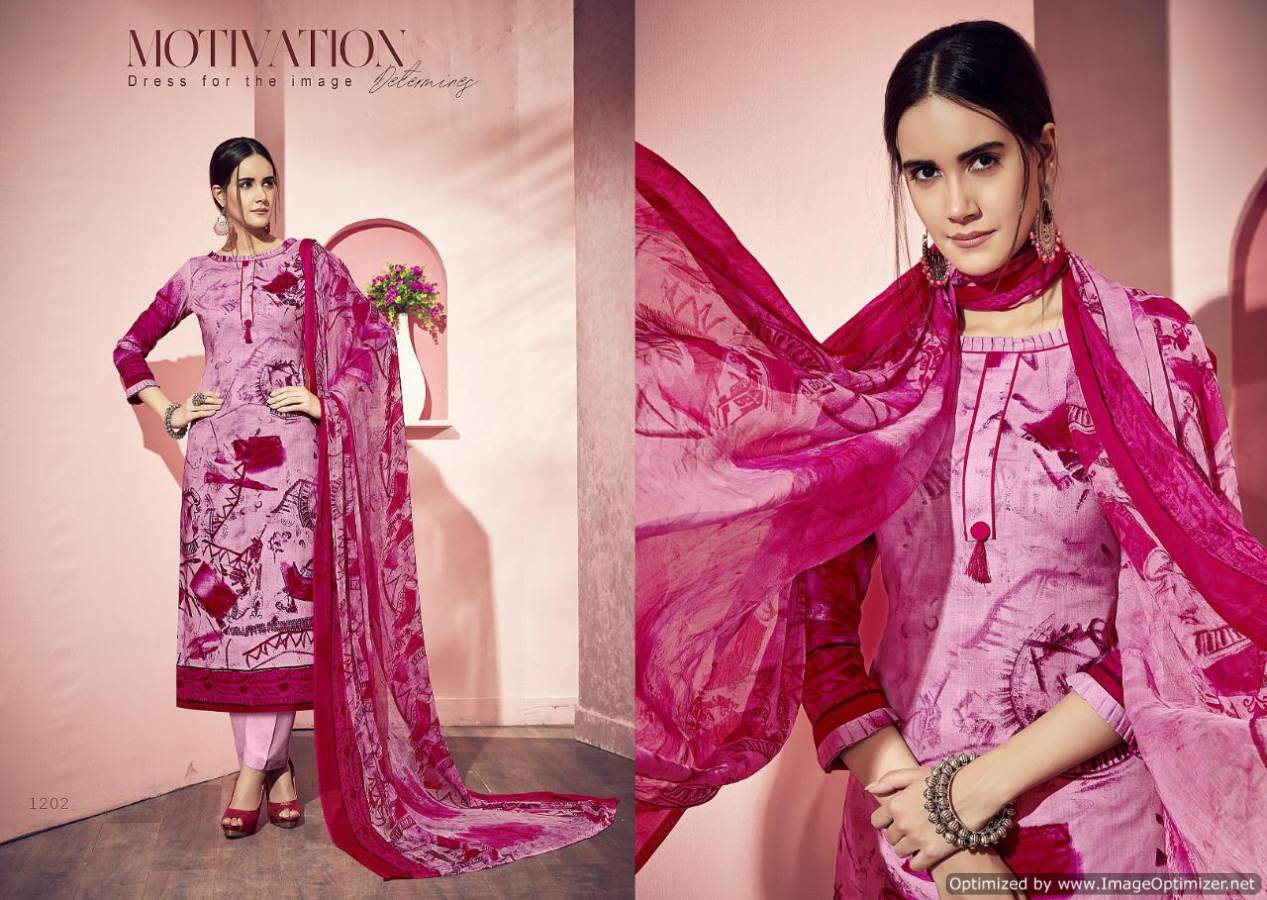 Meenaz By  Sanayaa Cotton Dress Materials Catalogue