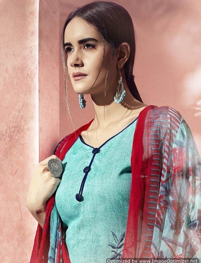 Meenaz By  Sanayaa Cotton Dress Materials Catalogue