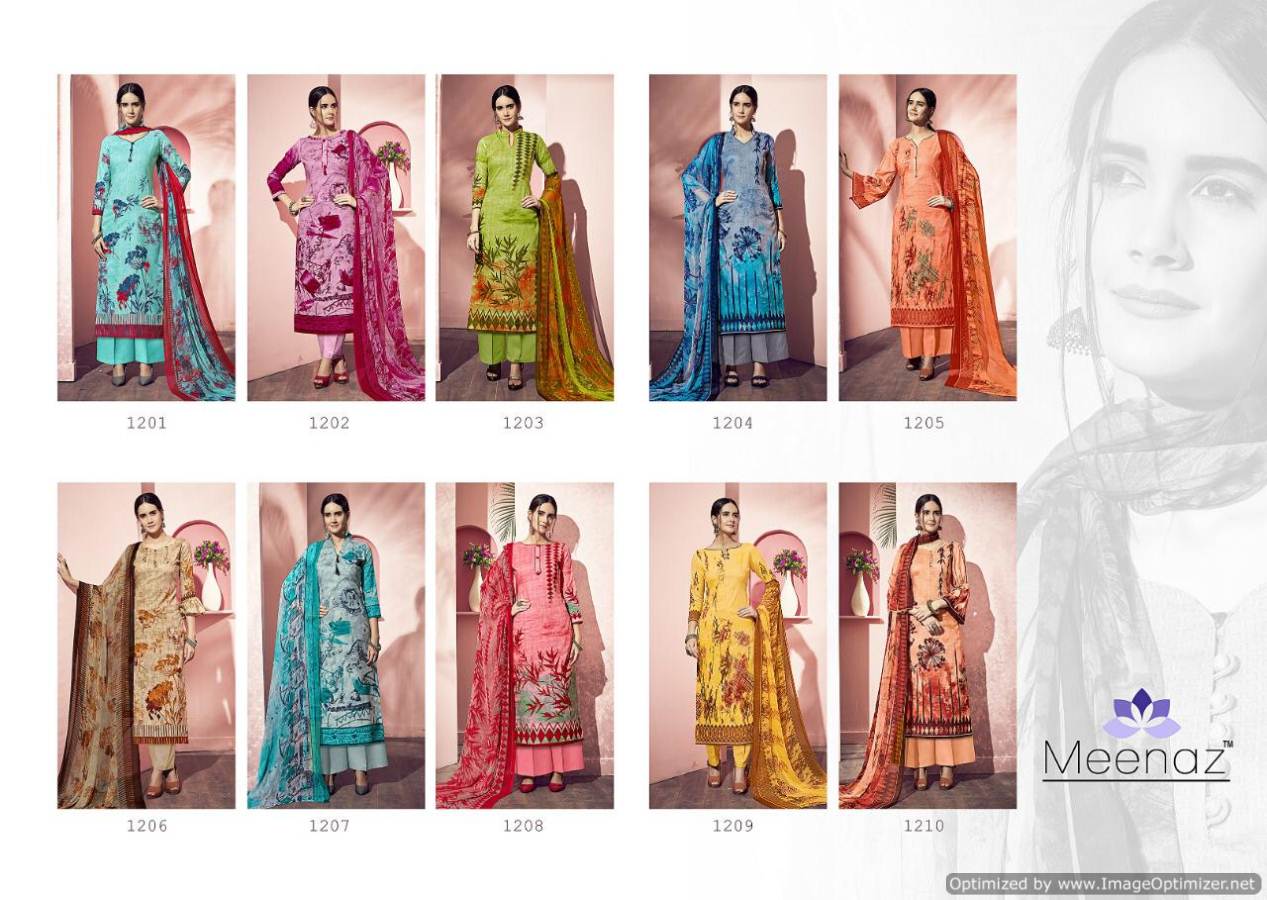 Meenaz By  Sanayaa Cotton Dress Materials Catalogue