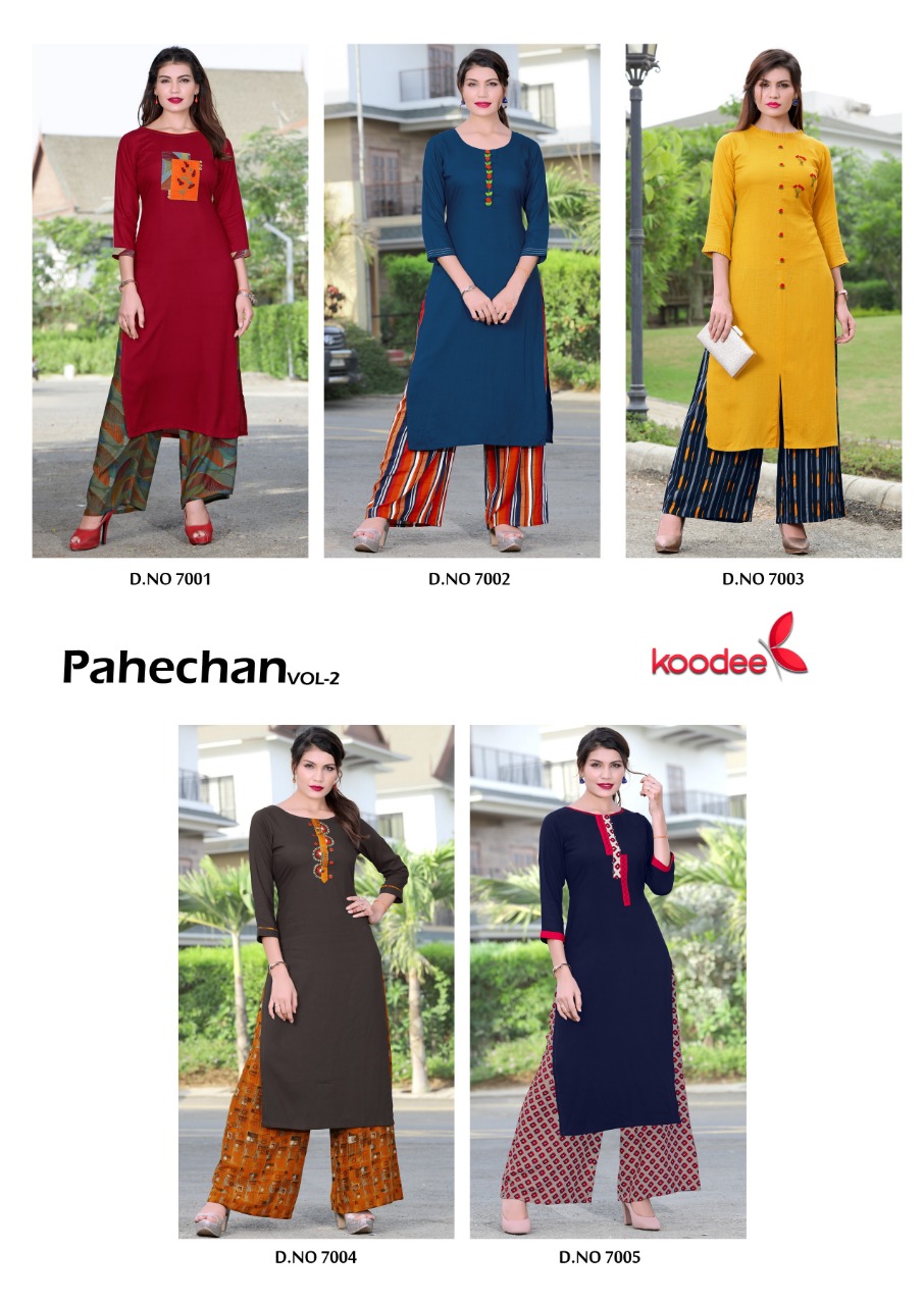 Pehchan Vol 2 By Koodee Fashion Kurti With Palazzo Catalogue