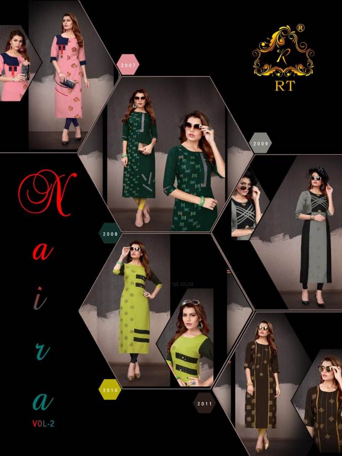 Naira Vol 2 Fancy Designer Kurti Catalogue