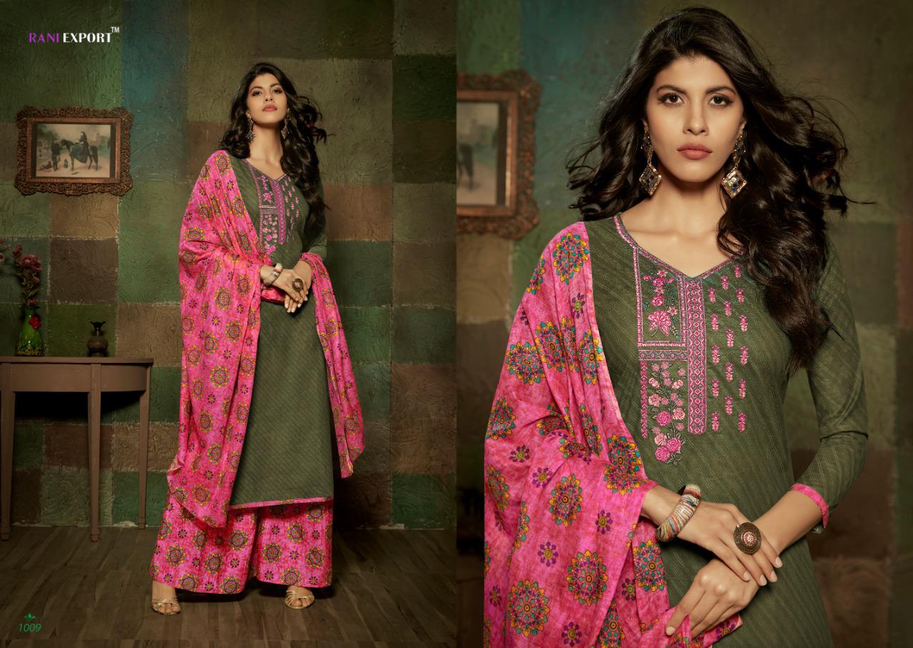 Rani Export By Kashida Kari Designer Dress Materials