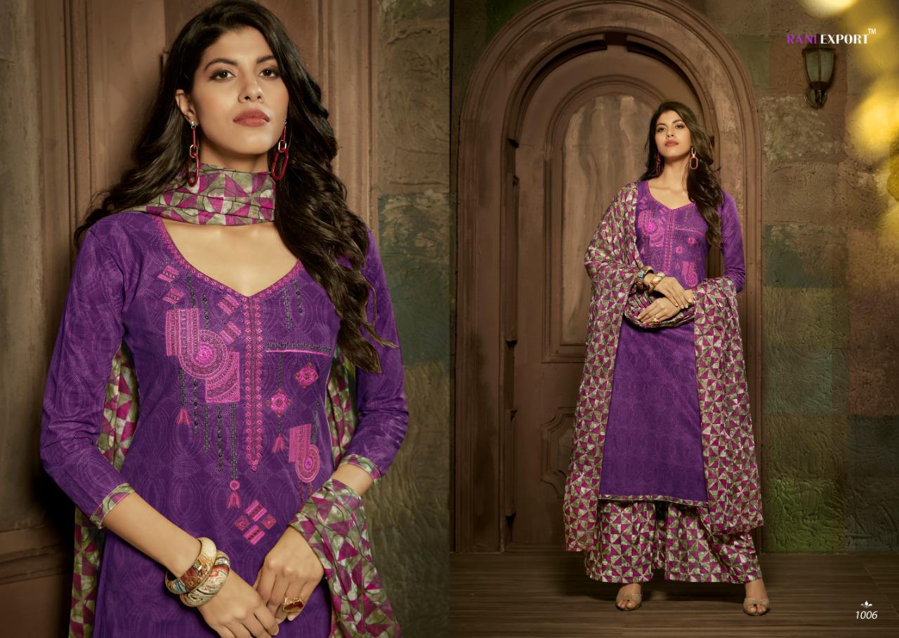 Rani Export By Kashida Kari Designer Dress Materials