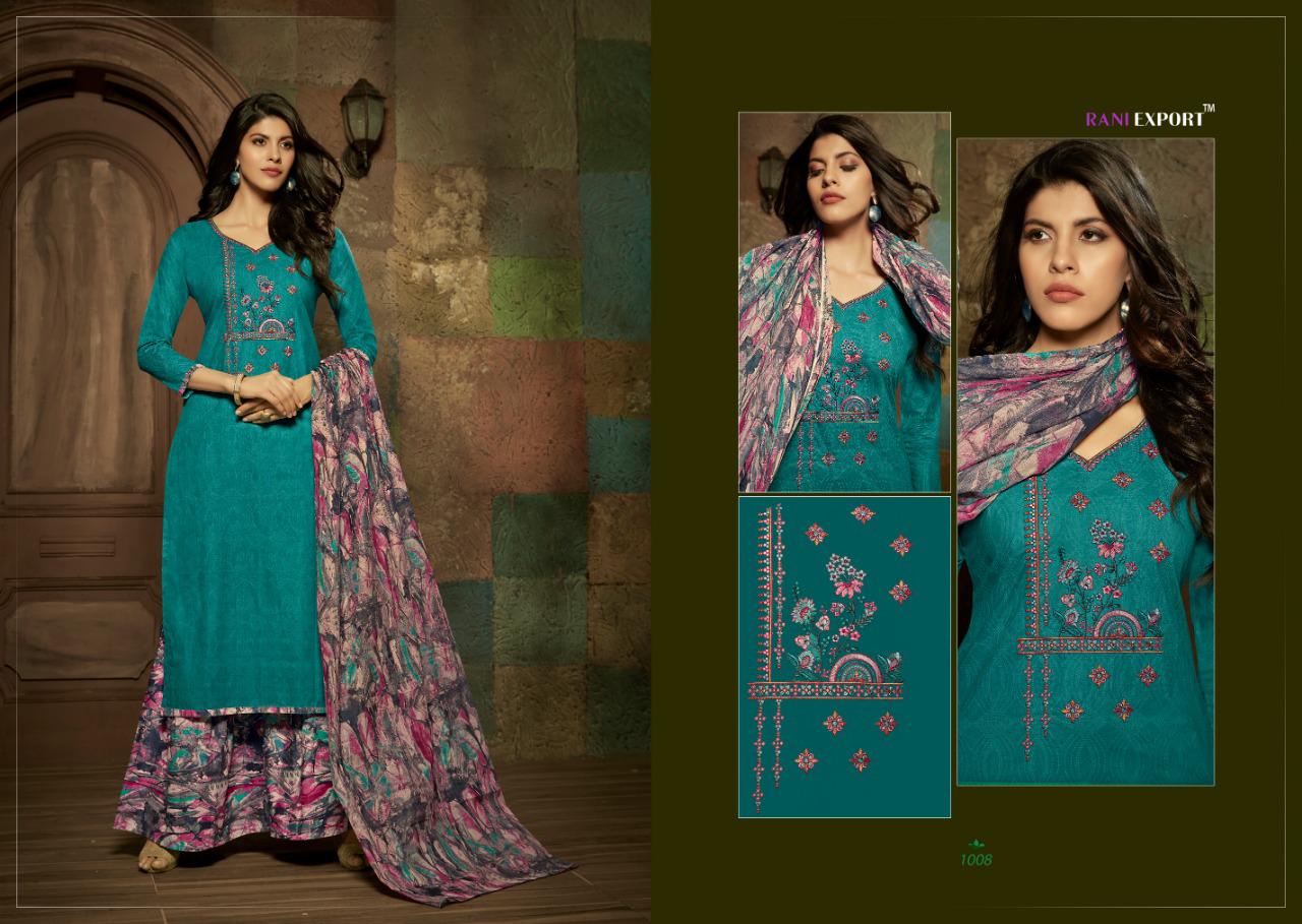 Rani Export By Kashida Kari Designer Dress Materials