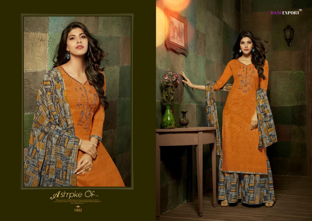 Rani Export By Kashida Kari Designer Dress Materials