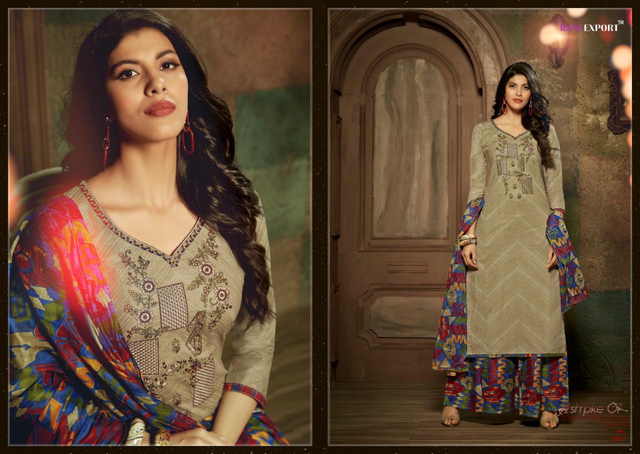 Rani Export By Kashida Kari Designer Dress Materials