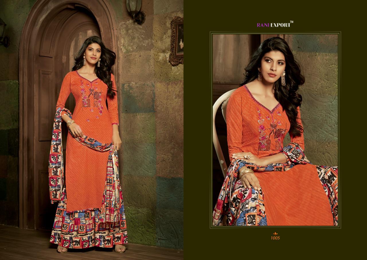Rani Export By Kashida Kari Designer Dress Materials
