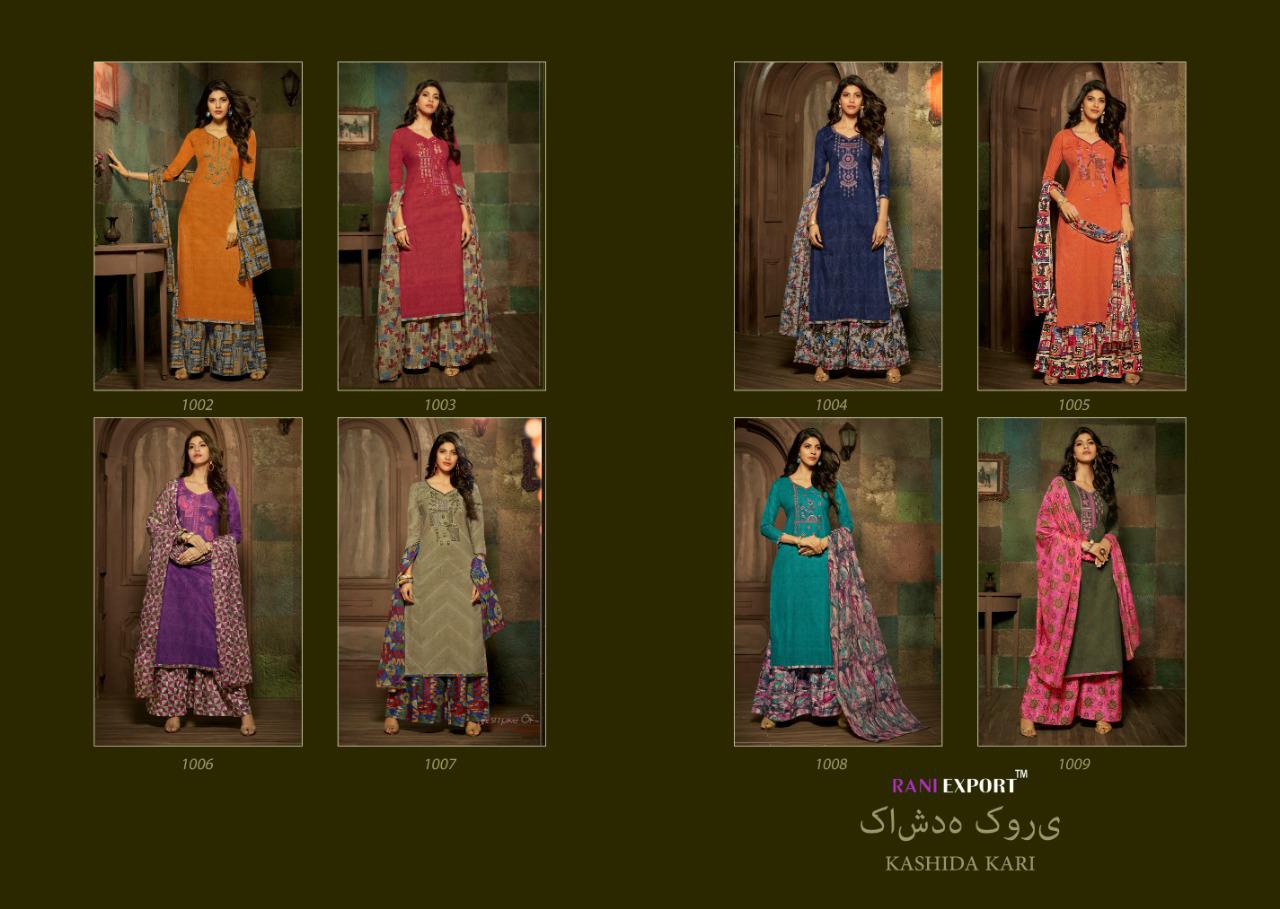 Rani Export By Kashida Kari Designer Dress Materials